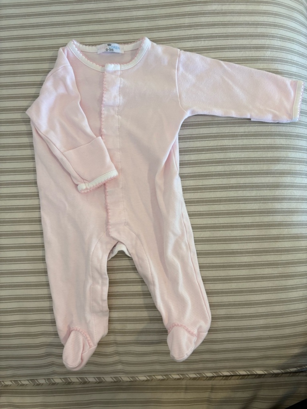 Classic Light Pink Footed Baby One-Piece by Carter's